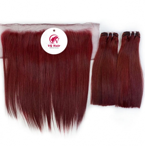 Wholesale human hair bundles with frontal 