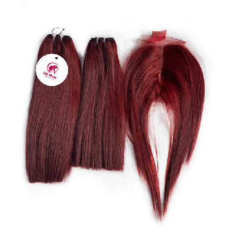 Two bundles and a closure weave - Vietnamese human hair extensions