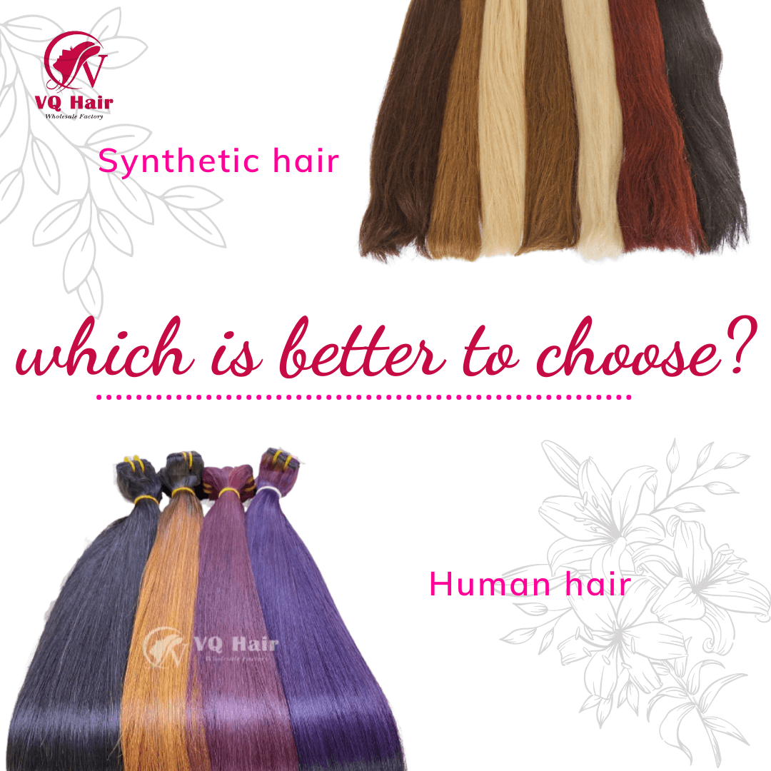 synthetic hair and human hair