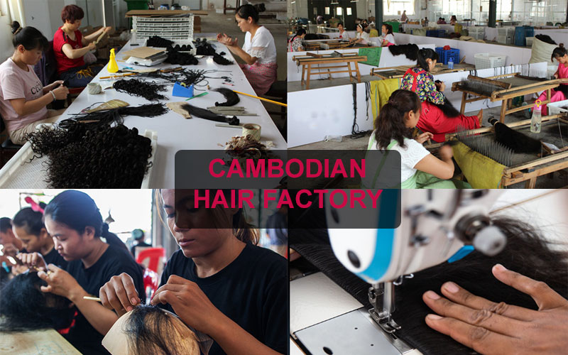 Cambodian hair factory