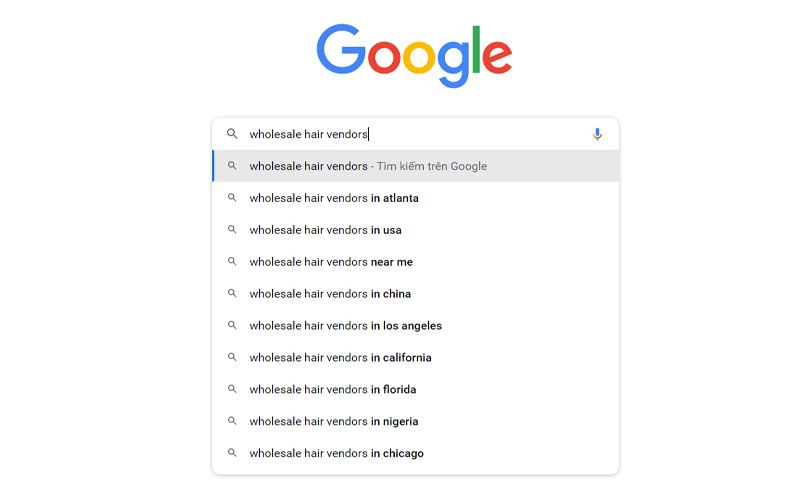 How to find wholesale hair vendors with Google