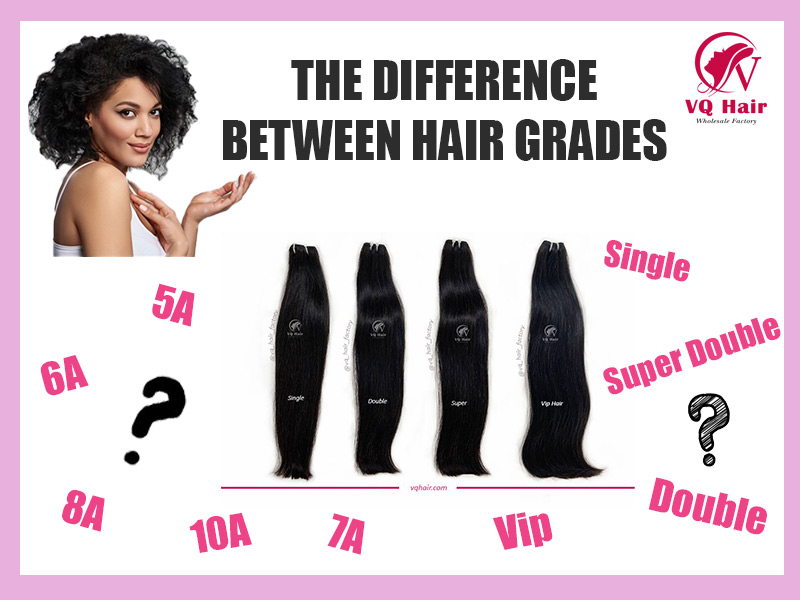 The difference between grades of hair